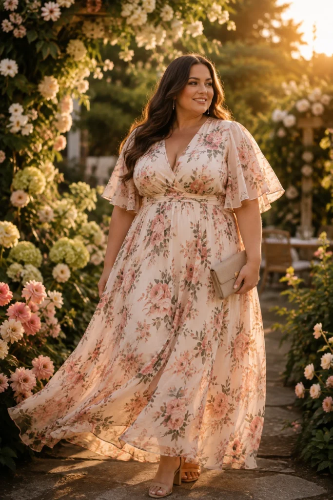 Flowy Maxi Dress With a Defined Waist