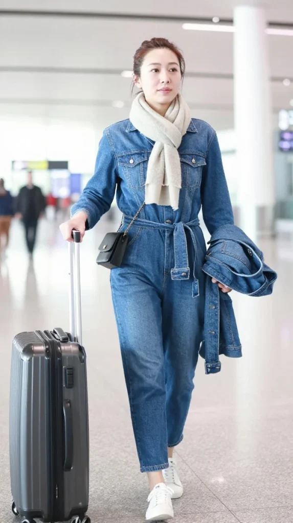 Travel Denim Jumpsuit