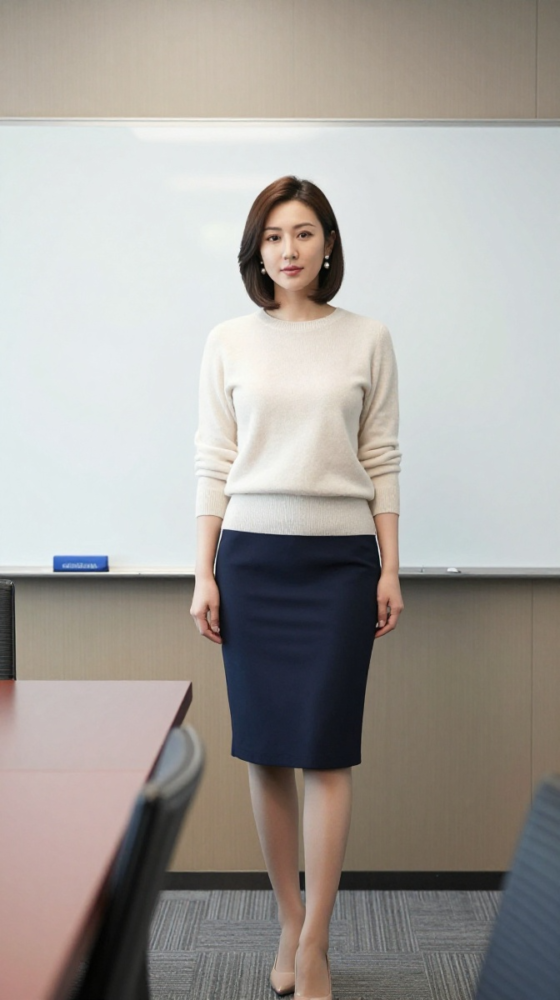 Sweater and Pencil Skirt