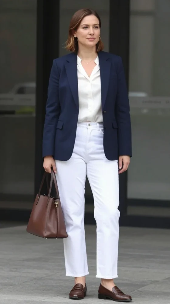 White Jeans for Work 