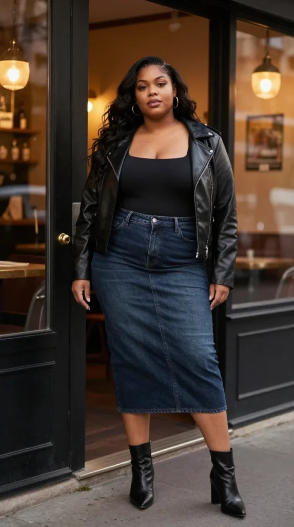  Denim Skirt Date Night