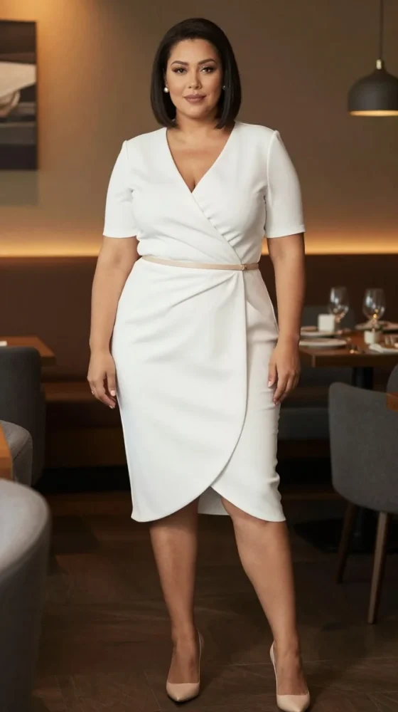 White Wrap Dress