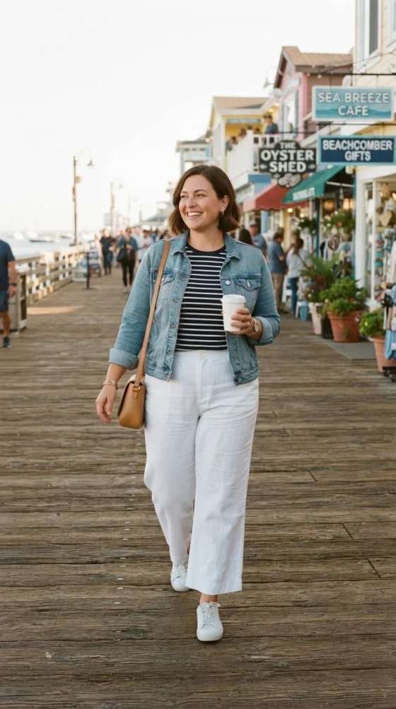 Casual Boardwalk Stroll