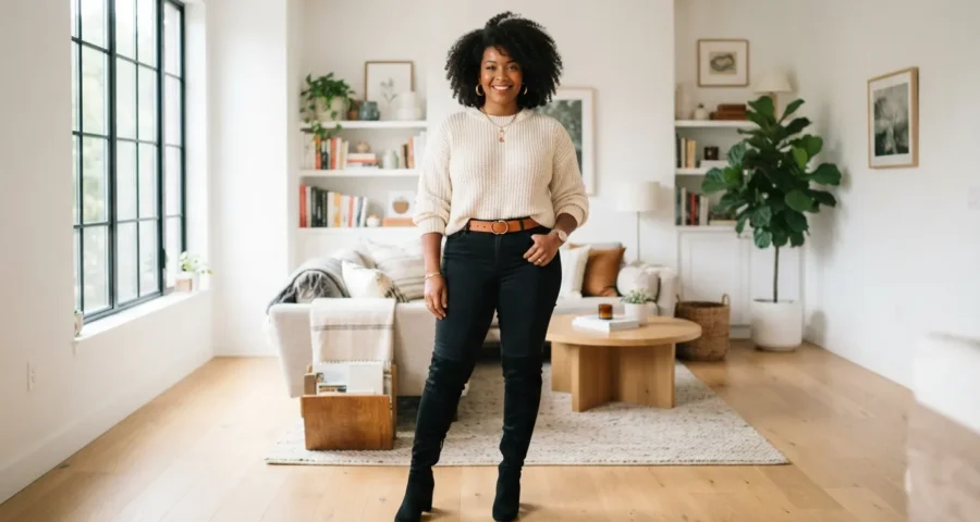 How to Rock Over-the-Knee Boots with Denim