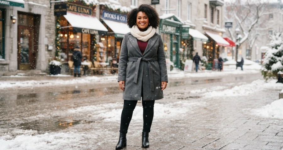 How to Style Grey Coats This Winter