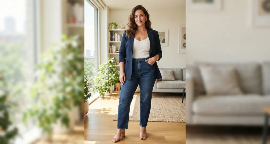 How to Wear a Blazer with Jeans