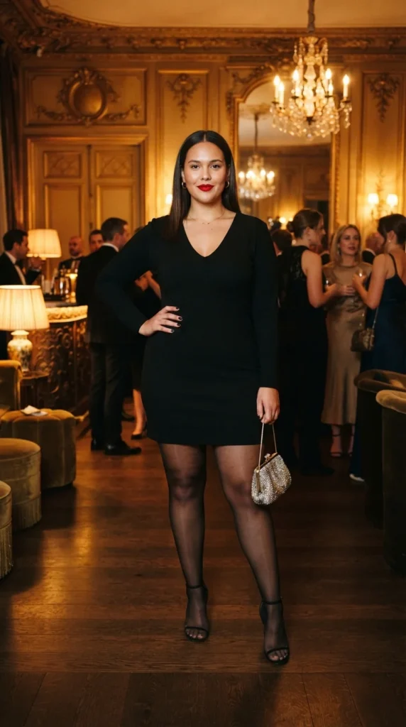 Little Black Dress with Sleeves
