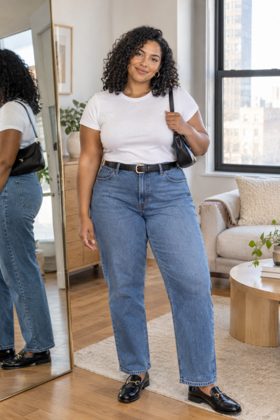 straight-leg jeans Fitted white Teep.ng