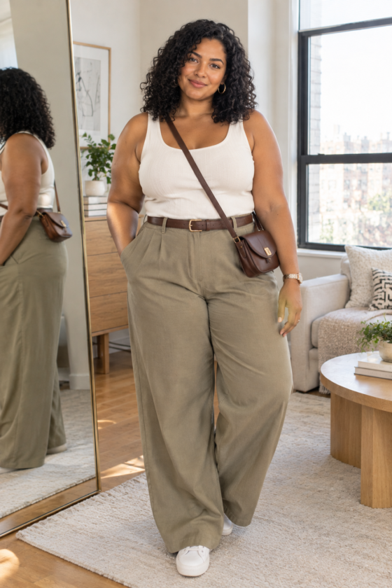 Tank+Wide-Leg-Trouser-sneakers