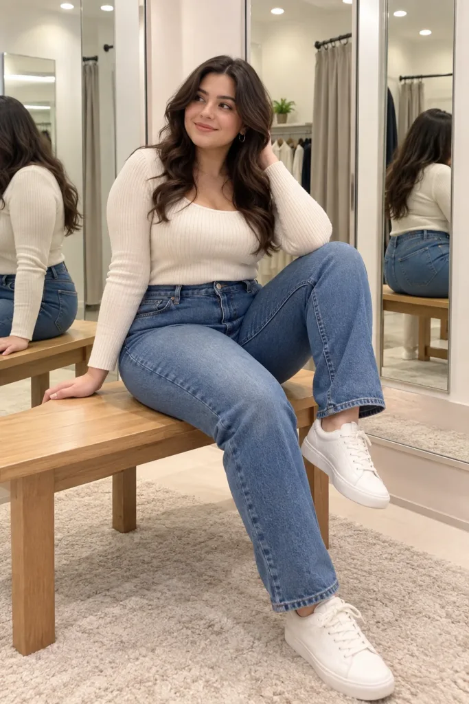  Trying on Jeans