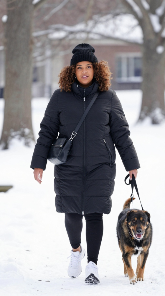 Puffer Coat and Leggings