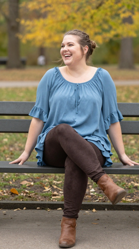 The Romantic Ruffle & Suede Combo