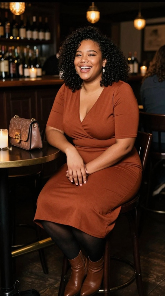 Wrap Dress + Ankle Boots