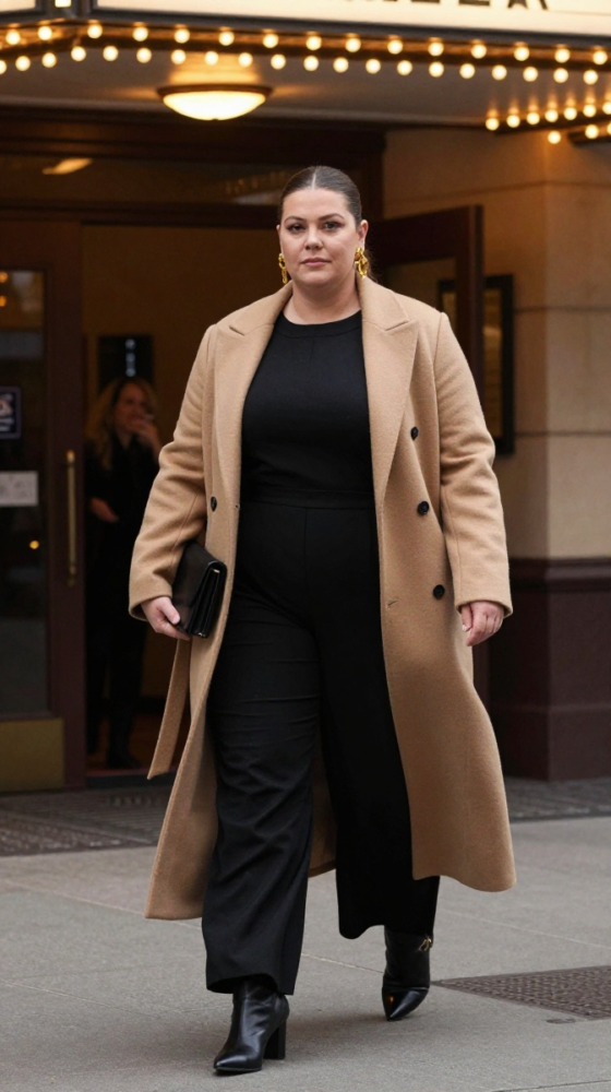 Jumpsuit + Long Coat