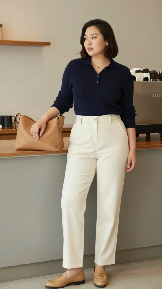 Knit Polo + Trousers