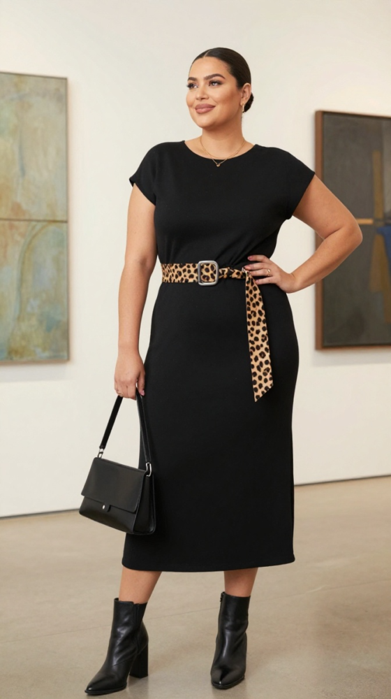 Cheetah Belt + Simple Outfit