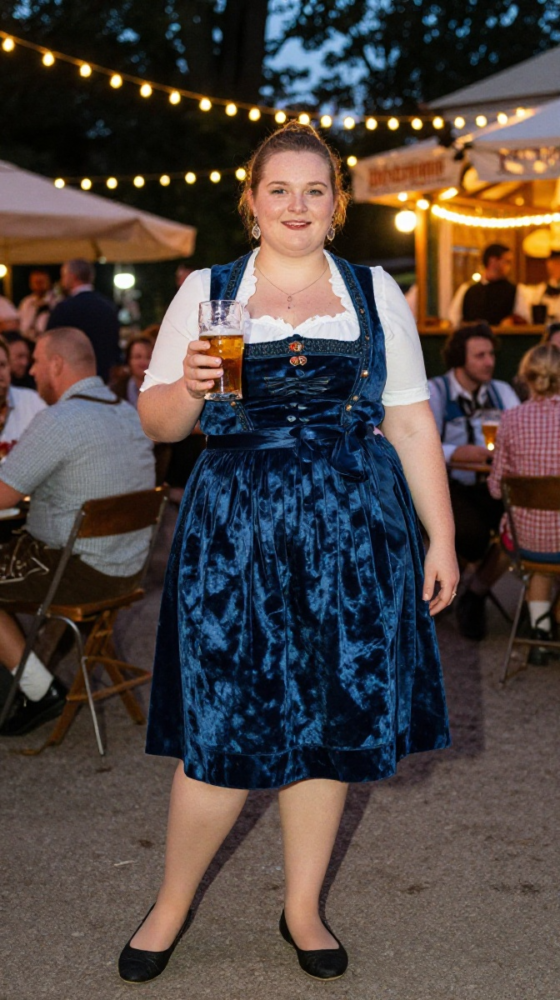 Velvet Dirndl Dress