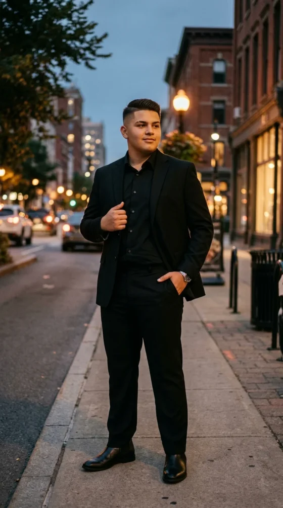 All Black Modern Fit