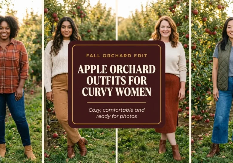 Apple Orchard Outfit Ideas for Curvy Women
