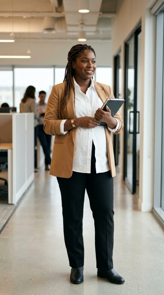 Blazer and Maternity Trousers