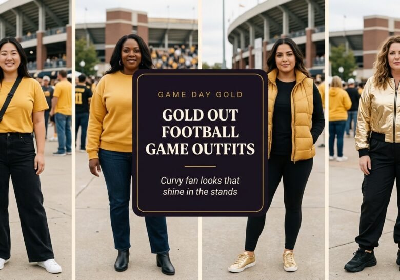 Gold Out Football Game Outfit
