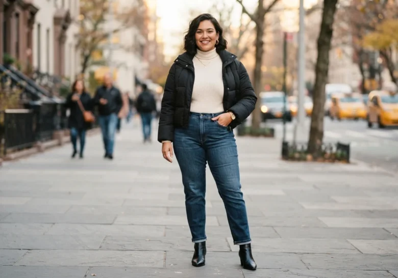 How to Style a Cropped Puffer Jacket