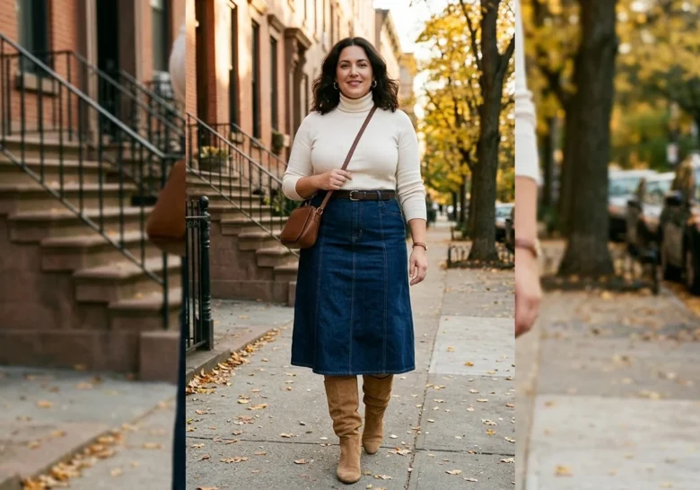 How to Wear a Denim Skirt