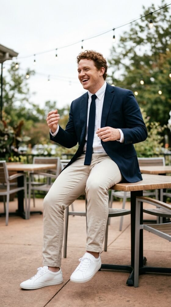 The Budget-Friendly Chinos and Sneakers