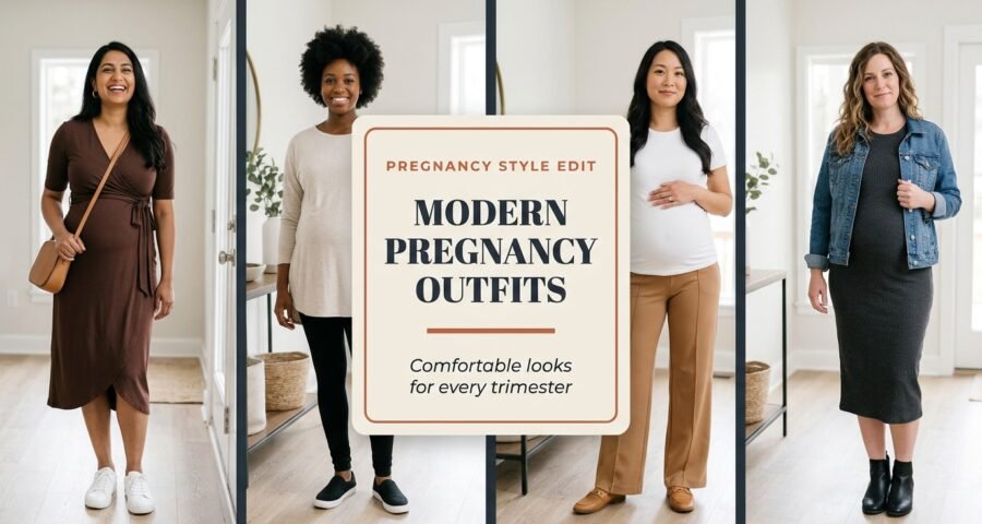 10 Modern Pregnancy Outfits for Curvy Women