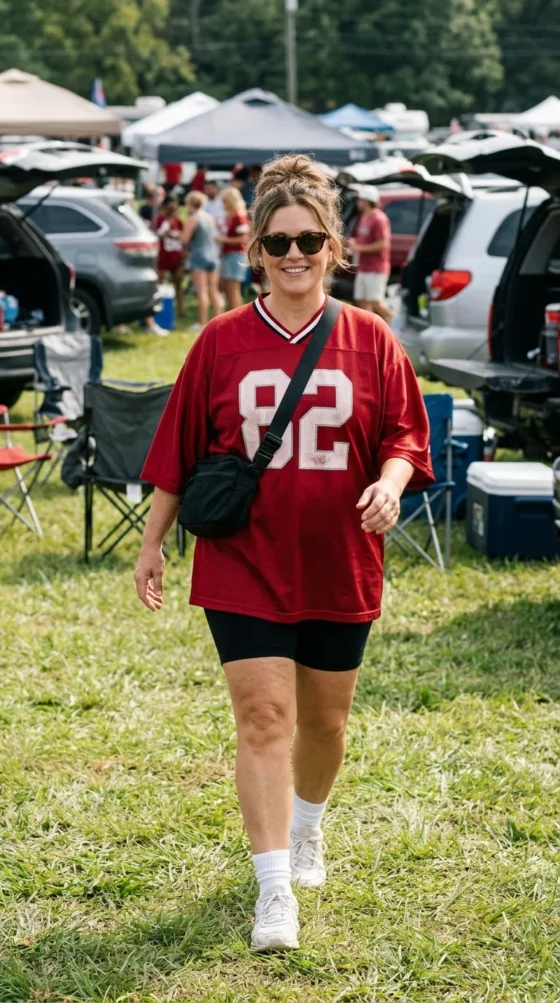 Oversized Jersey & Bike Shorts