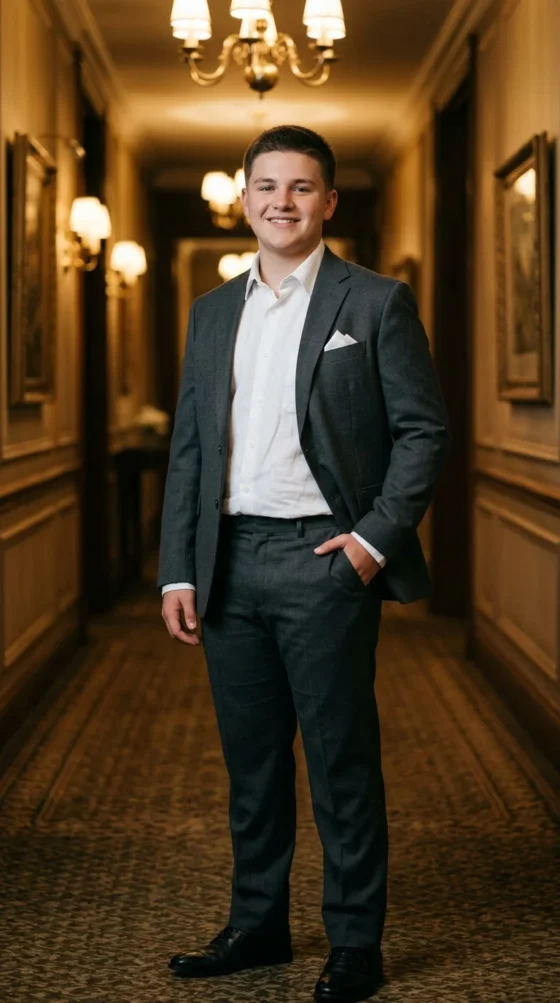 Relaxed Suit with No Tie