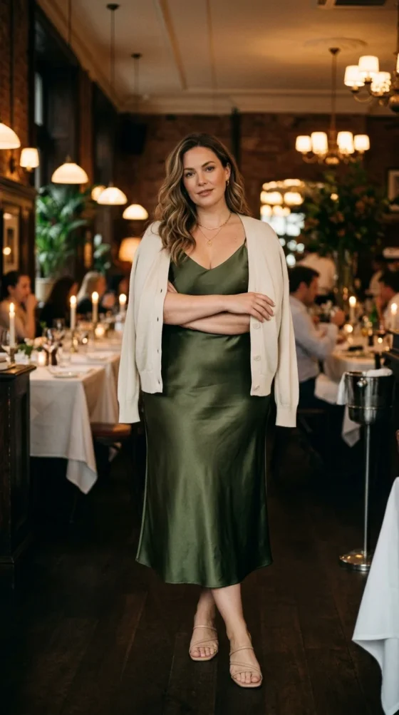 Slip Dress & Light Cardigan
