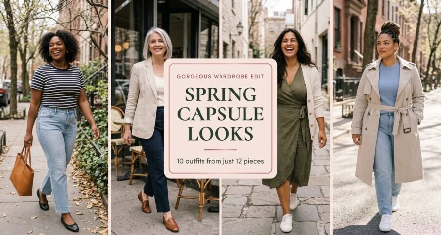 Spring Capsule Wardrobe Looks: 10 Outfits From 12 Pieces