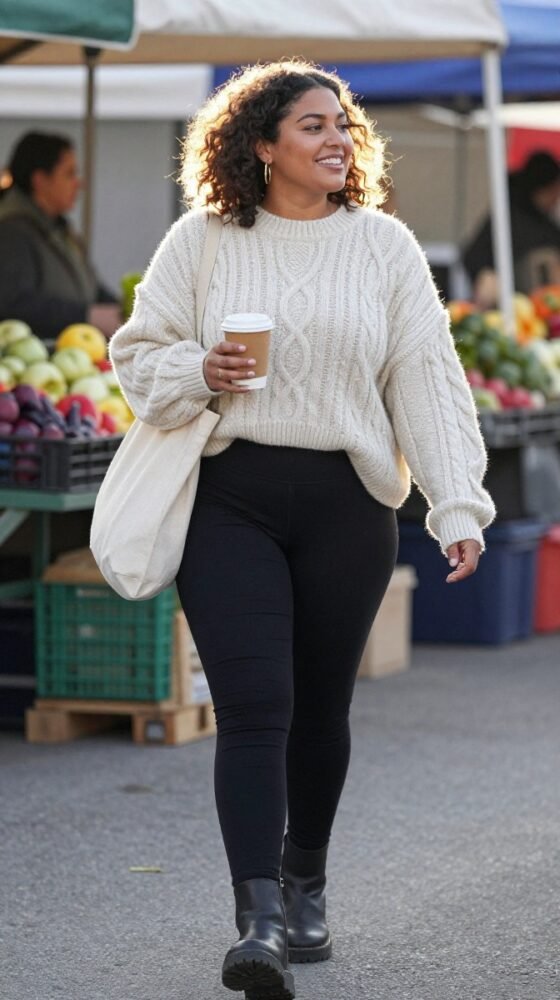 The Cozy Cable Knit and Leggings