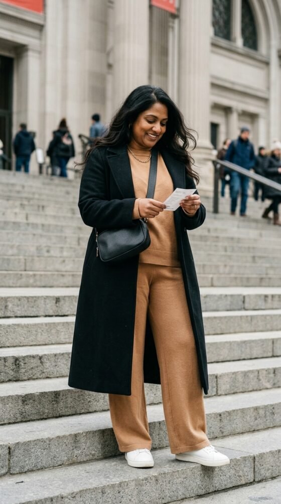 The Met Museum Knit Set and Sneakers
