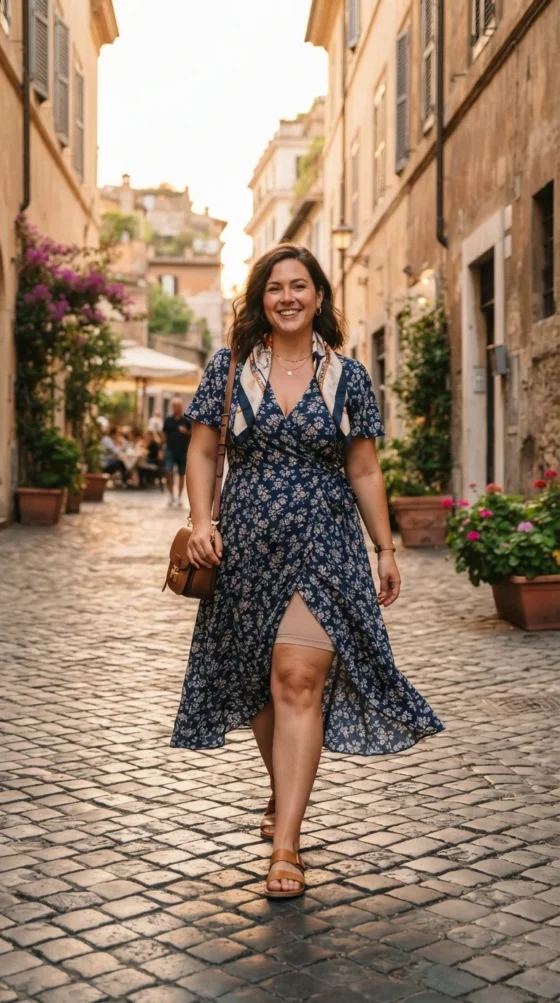The Roman Holiday Wrap Dress