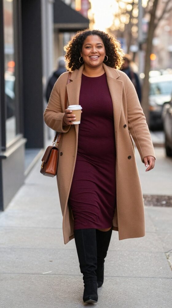 The Sweater Dress and Tall Boots