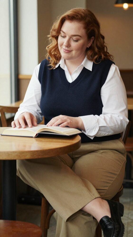 The Sweater Vest and Collared Shirt