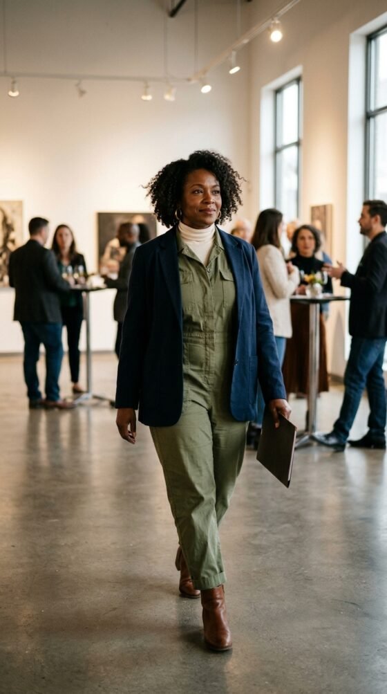 The Utility Jumpsuit and Turtleneck Layer