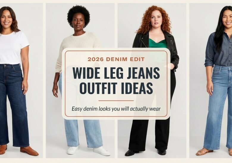 10 Wide Leg Jeans Outfit Ideas for Curvy Women (2026 Trends