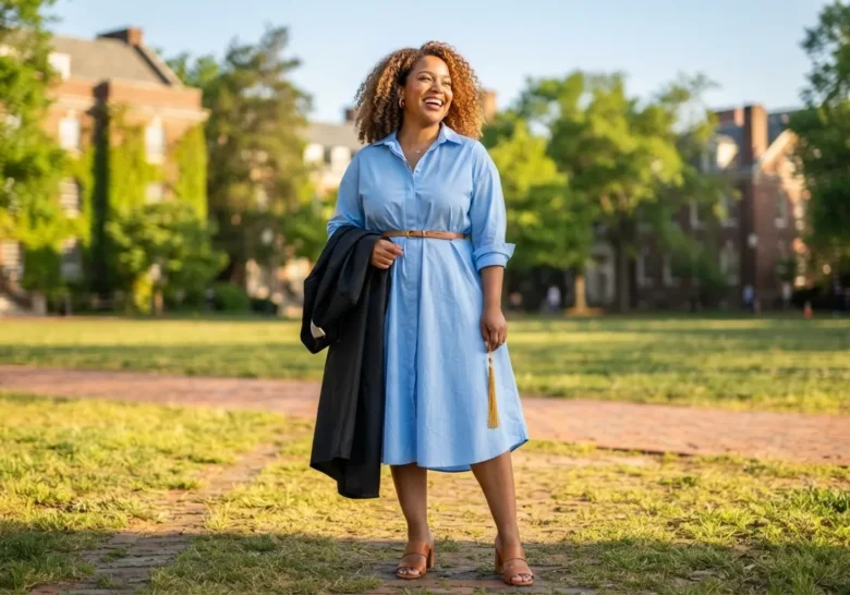 10 Graduation Day Outfits for Curvy Women