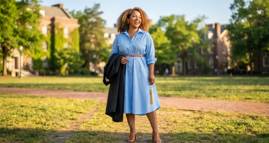 10 Graduation Day Outfits for Curvy Women