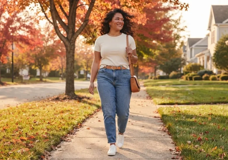 Mom Jeans Outfit Ideas for Curvy Women: 10 Looks That Work