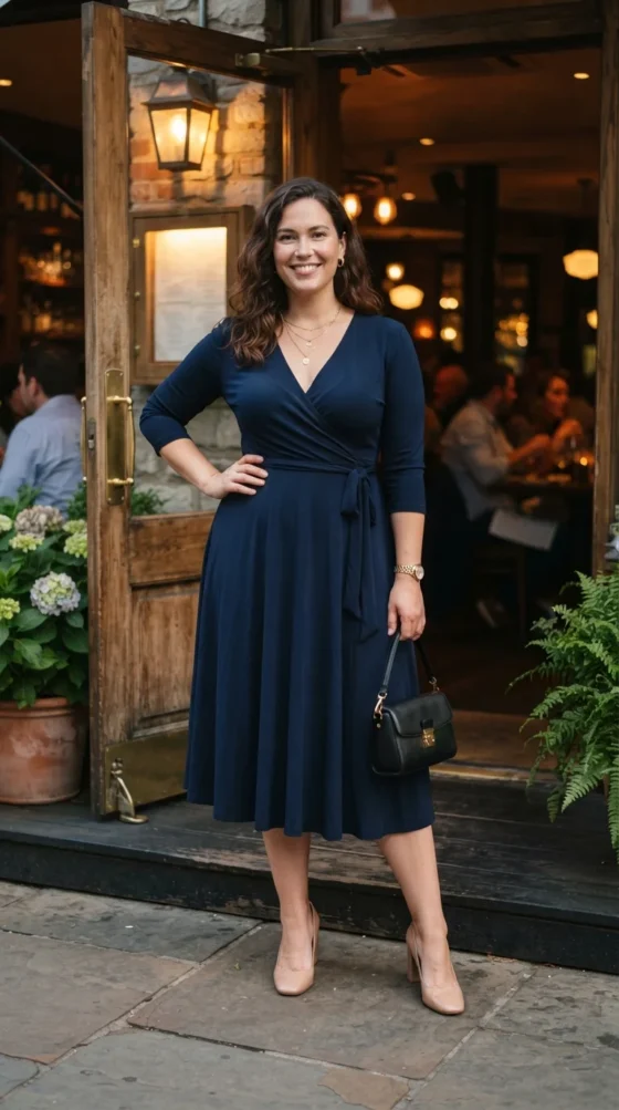 Wrap Dress Dinner Look